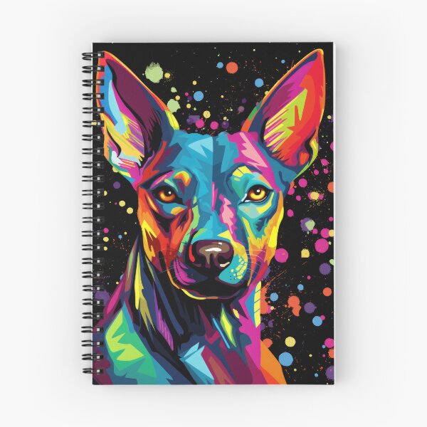 Item preview, colorful xoloitzcuintle xolo Mexican hairless dog, colorful dog art painting designed and sold by WallyPink.