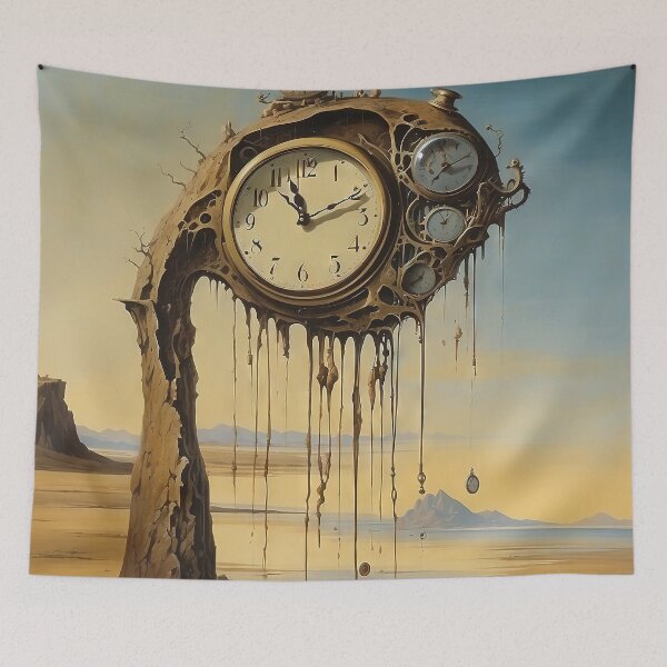 Item preview, Surreal Chronosphere: Clocks in Melted Embrace designed and sold by Mullet Monkey.