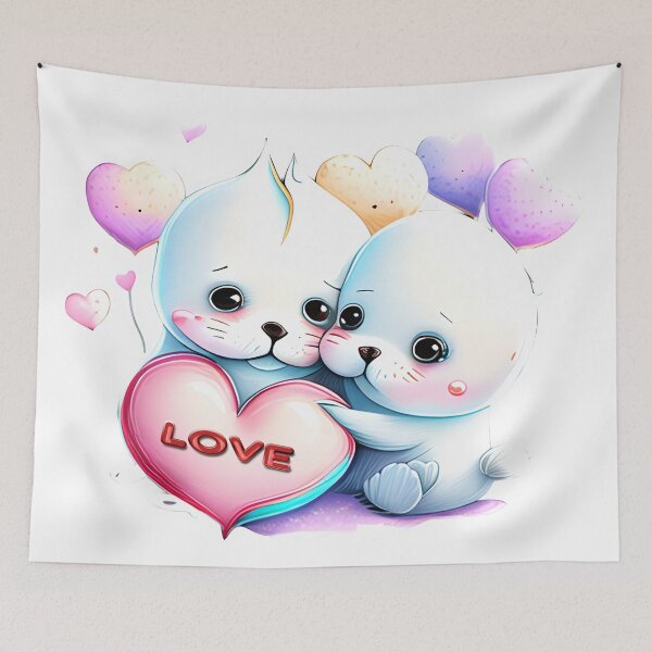 Item preview, Baby seals love designed and sold by Astralia.