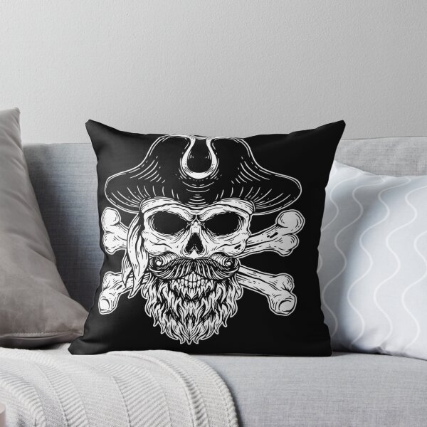 Item preview, Pirates Captain Dark Skull Head Tattoo designed and sold by MORSPECTIVE.