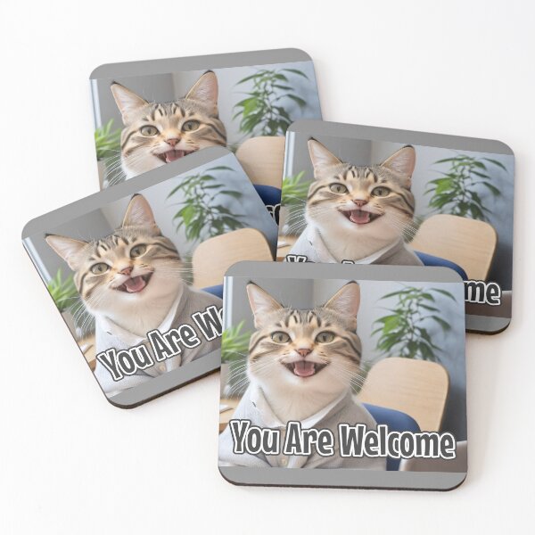 Item preview, AI-Generated Cat 02 "You are welcome" designed and sold by Cliff-Qi.
