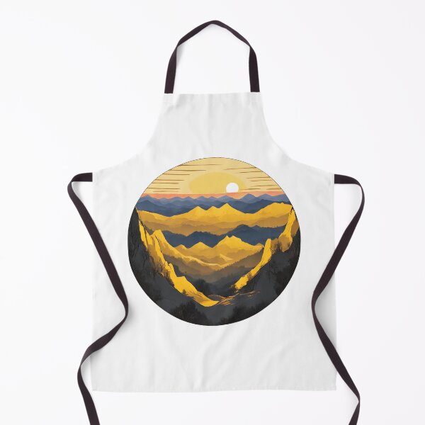 Item preview, Yellow Mountain Range Sunset designed and sold by CharmStudio.