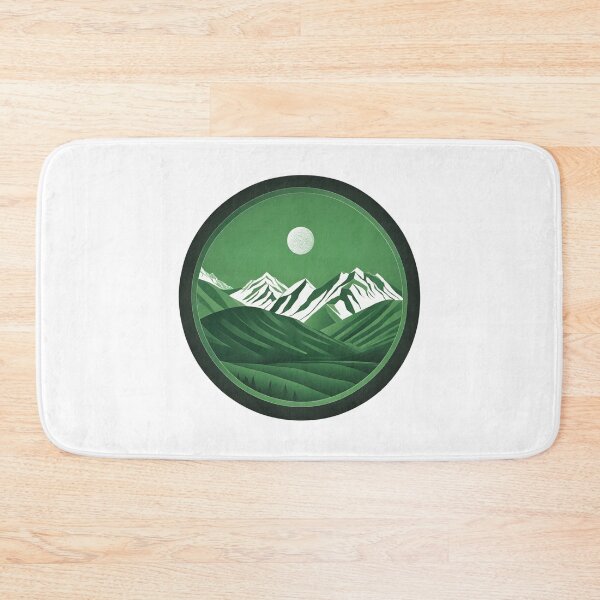 Item preview, Green Mountain Range Sunset  designed and sold by CharmStudio.