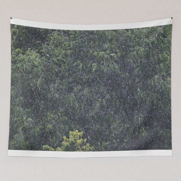 Item preview,  Rain falling on trees/Monsoon/Weather designed and sold by VeenaNair23.