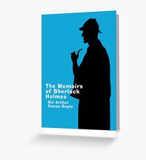 The Memoirs of Sherlock Holmes Book Cover Greeting Card