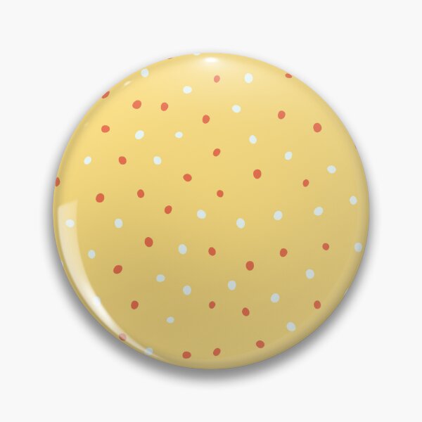 Item preview, Yellow Red White Polka Dots Pattern designed and sold by omg-designs.