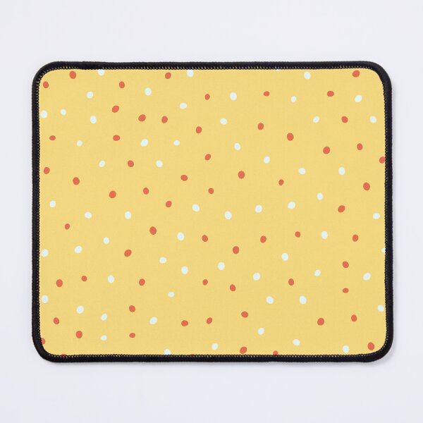 Item preview, Yellow Red White Polka Dots Pattern designed and sold by omg-designs.