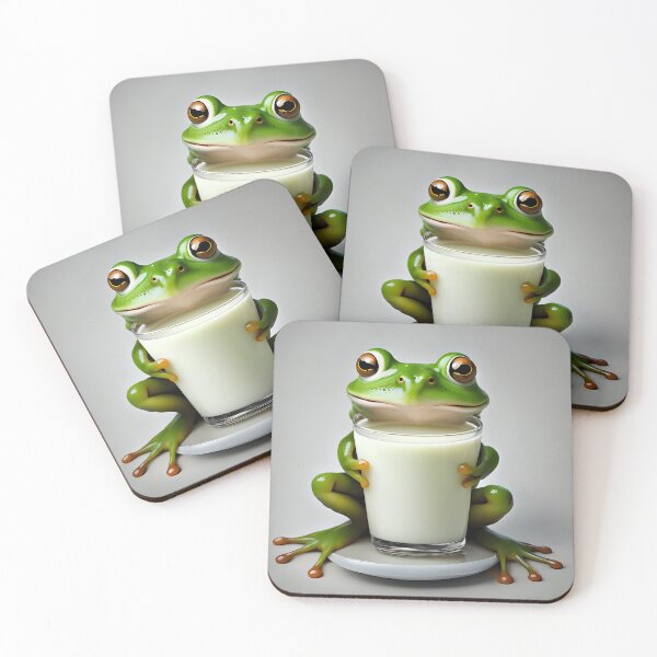 Item preview, Frog likes milk  designed and sold by Plackgifts23.