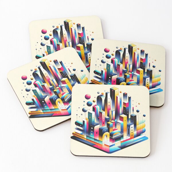 Item preview, Futuristic Abstract City Dreams designed and sold by SunkenCost.