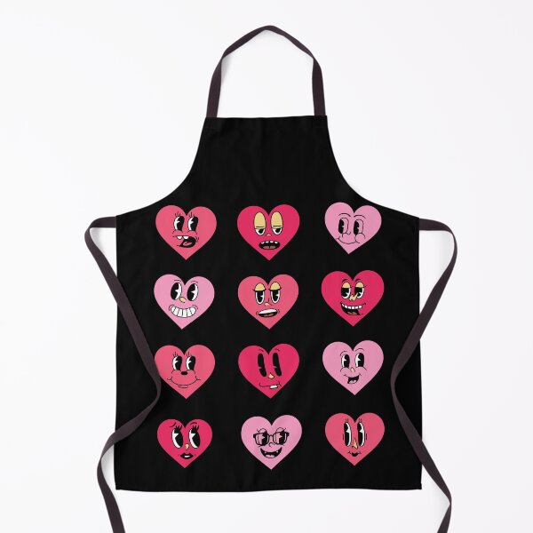 Item preview, Heart Face Pattern designed and sold by MarblesManaged.