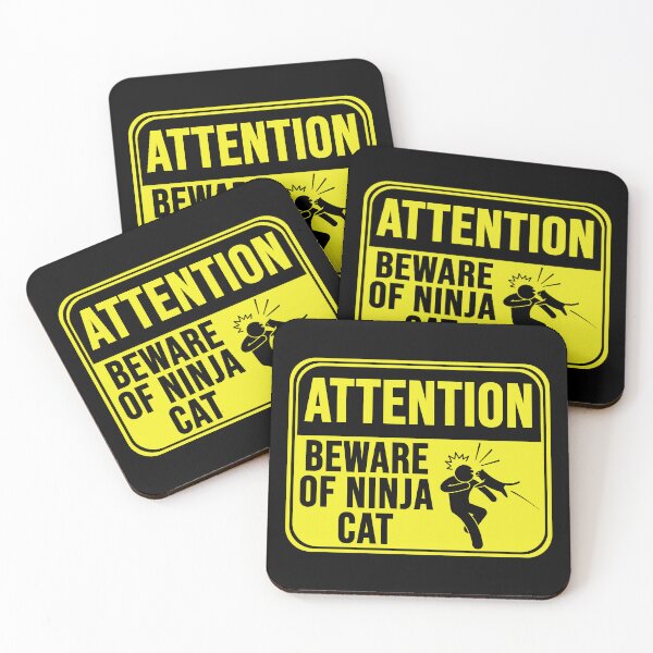 Item preview, Beware Of Ninja Cat  designed and sold by MarkMySign.