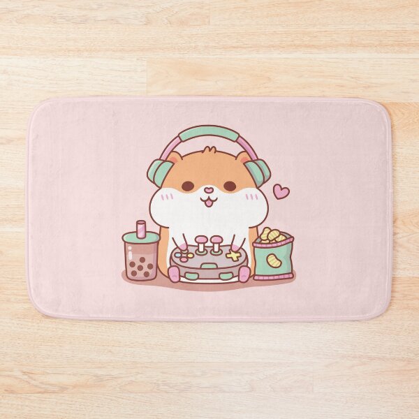 Item preview, Cute Chubby Hamster Gamer Playing Video Games designed and sold by rustydoodle.