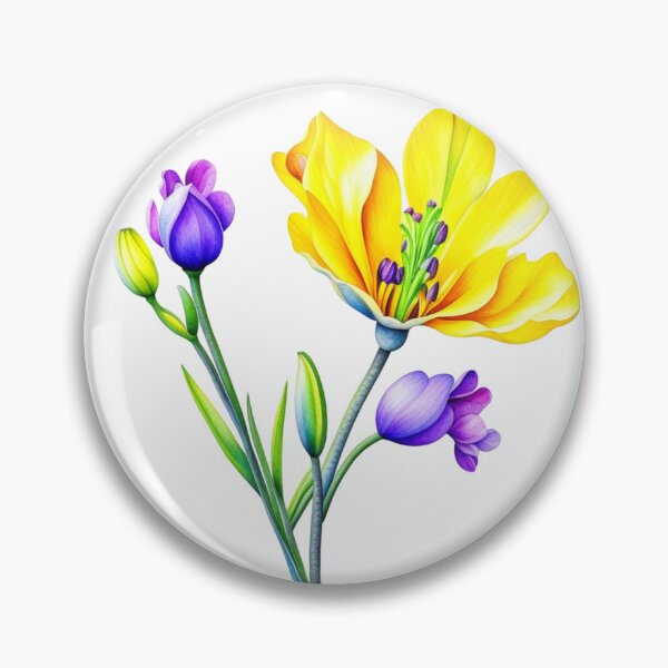 Item preview, Freesia, Freesia flower designed and sold by nicheteees.