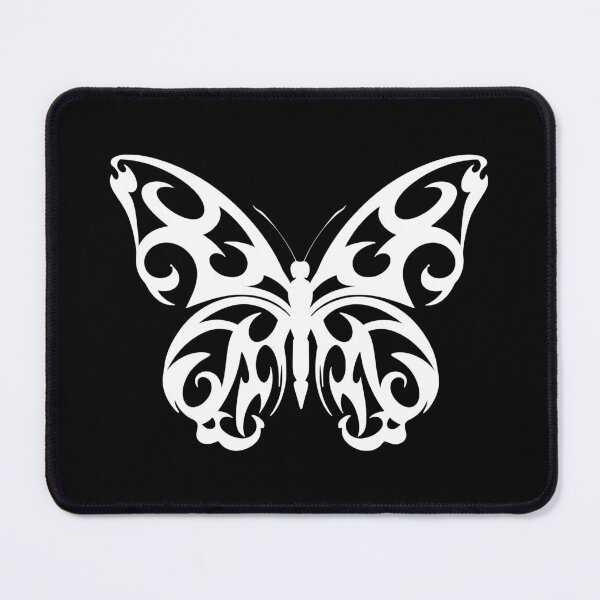 Item preview, White Butterfly Tribal Tattoo Style designed and sold by Ninjakandy.