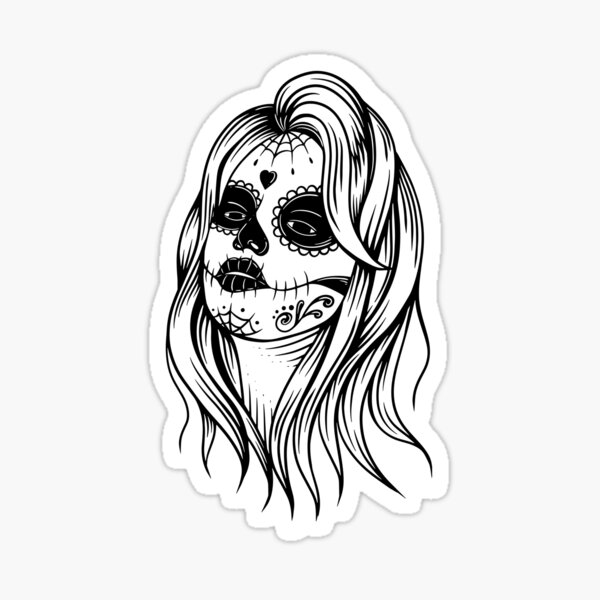 Skin Décalcomanie MacBook Pro 13 Retina Touch Bar - Sugar Skull Girl - Itsaskin