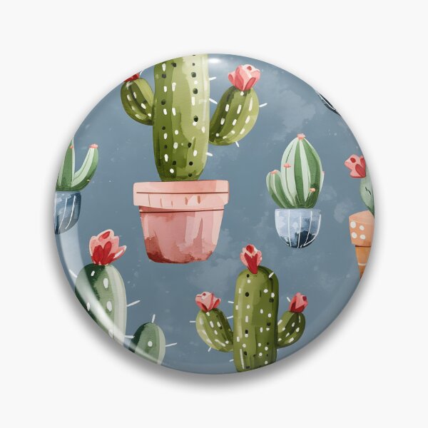 Item preview,  Seamless pattern of Cute Cacti Garden watercolour designed and sold by LikeAbleShop.
