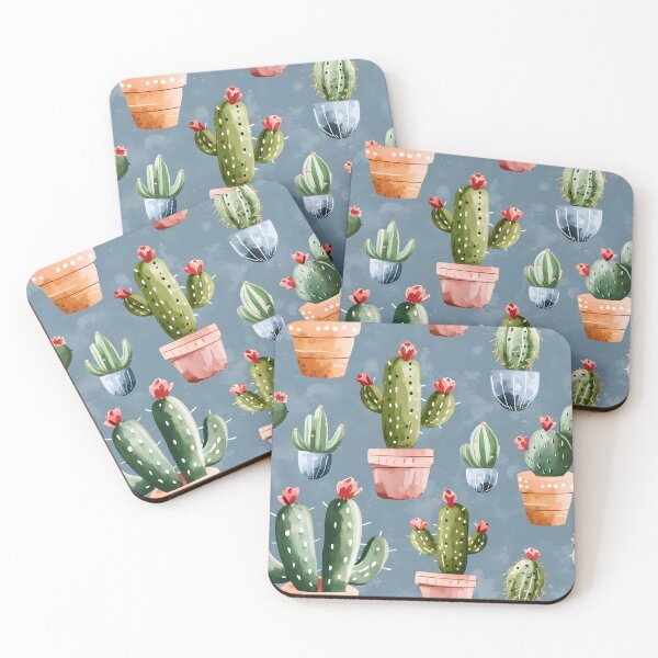 Item preview,  Seamless pattern of Cute Cacti Garden watercolour designed and sold by LikeAbleShop.