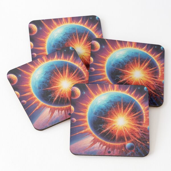 Item preview, Discover colorful exploding planets in the wonderful space world designed and sold by Great-store4U.