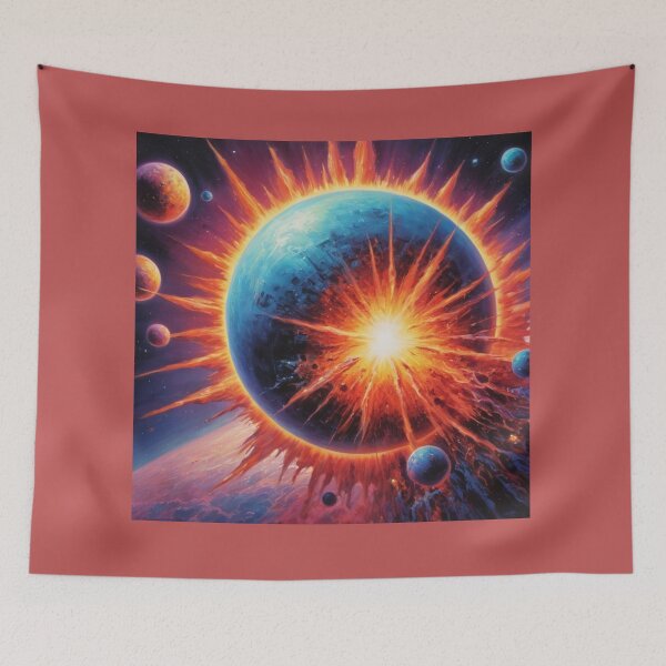 Item preview, Discover colorful exploding planets in the wonderful space world designed and sold by Great-store4U.