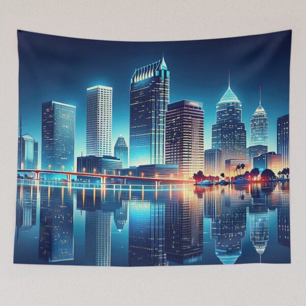 Item preview, Tampa Bay Nightscape designed and sold by FIYARO.