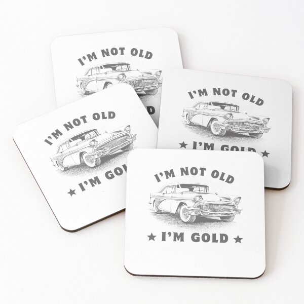 Item preview, I'm Not Old funny retro, classic car line art graphic designed and sold by Lady-Frost.