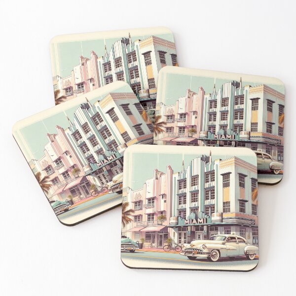 Item preview, Vintage Miami Art Deco Elegance designed and sold by FIYARO.