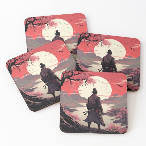 Item preview, Samurai Ninja Dusk Anime Design designed and sold by VivaVibeStyle.