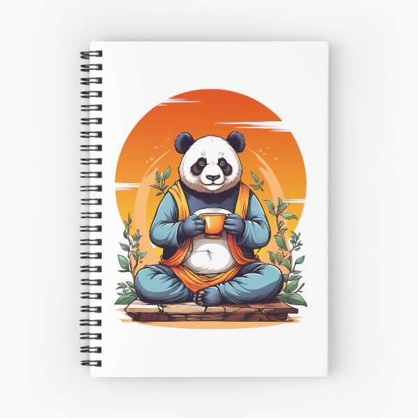 Item preview, Panda Drinking Tea Cute designed and sold by WIKWOK.