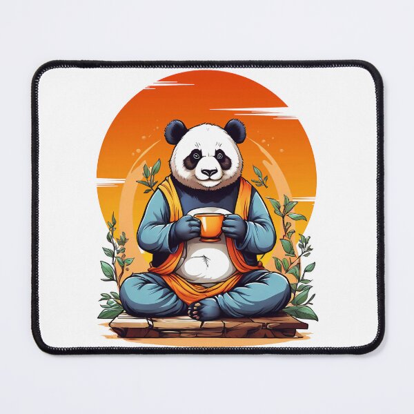 Item preview, Panda Drinking Tea Cute designed and sold by WIKWOK.
