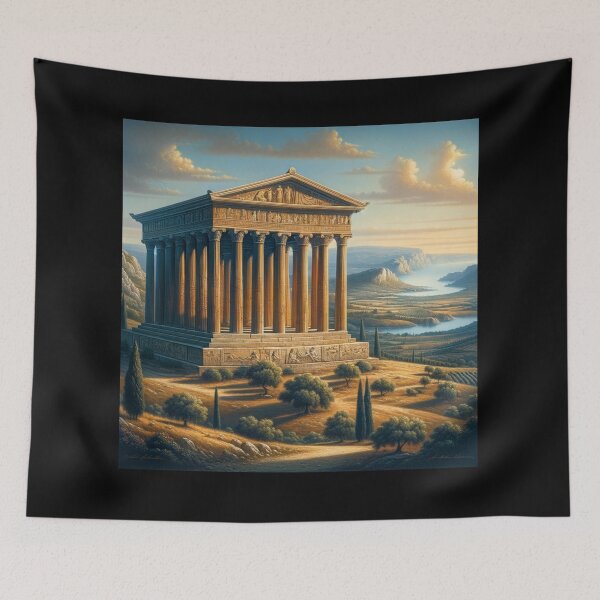 Item preview, Greek Temple Elegance designed and sold by BestArtByArvind.