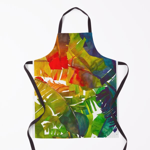 Item preview, Watercolor jungle banana leaves designed and sold by Myartspace.