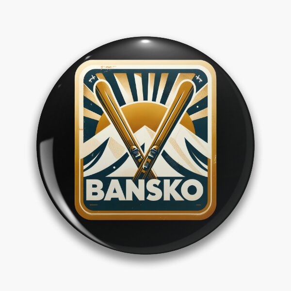 Item preview, Nostalgic Bansko Ski Paradise Ski Resort Funny Gifts designed and sold by BadhbhArt.