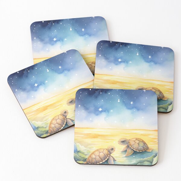Item preview, Moonlit Turtles designed and sold by cute-animals99.