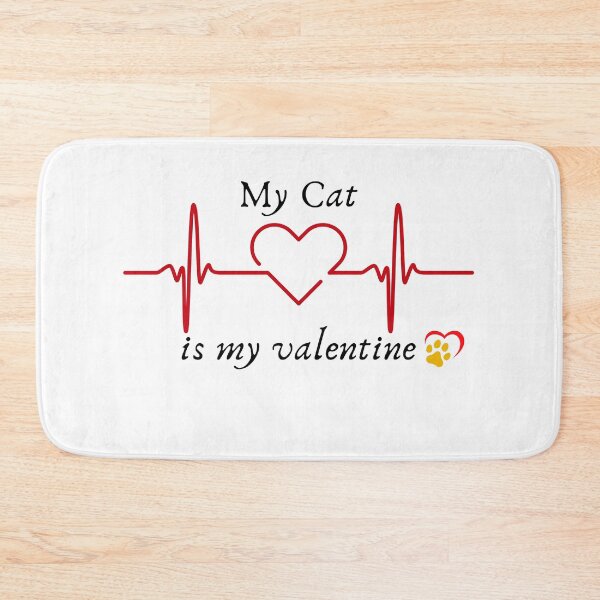Item preview, My cat is my valentine designed and sold by Creativedsigna.