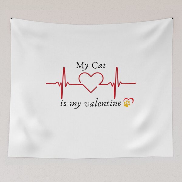 Item preview, My cat is my valentine designed and sold by Creativedsigna.