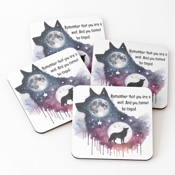 Item preview, Remember that you are a wolf. And you can't be caged. - Sarah J. Maas, A Court of Wings and Ruin designed and sold by Cintia Sanz Alonso.