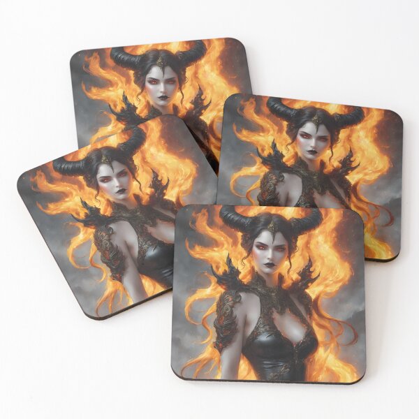 Item preview, Inferno, dark goddess of Hell  designed and sold by Spooky Witch Dream.