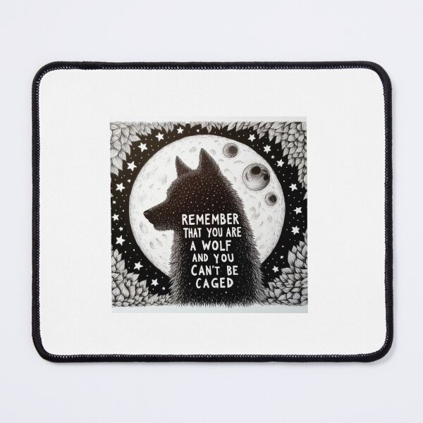 Item preview, Remember that you are a wolf. And you can't be caged. - Sarah J. Maas, A Court of Wings and Ruin designed and sold by Cintia Sanz Alonso.