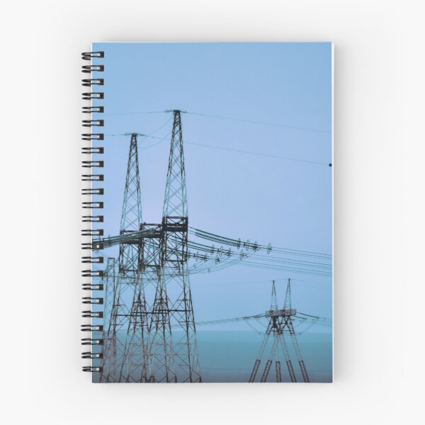 Item preview, Electrical Tower | Art Board Prints, Wood & Canvas Mounted Prints, Spiral Notebooks designed and sold by Kim's Way.