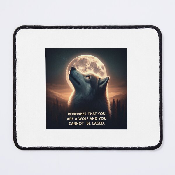 Item preview, Remember that you are a wolf. And you can't be caged. - Sarah J. Maas, A Court of Wings and Ruin designed and sold by Cintia Sanz Alonso.