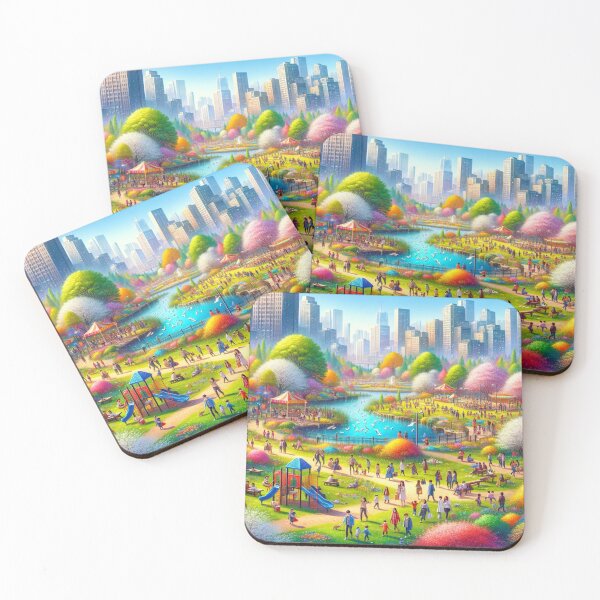 Item preview, Springtime City Park Bliss designed and sold by BestArtByArvind.