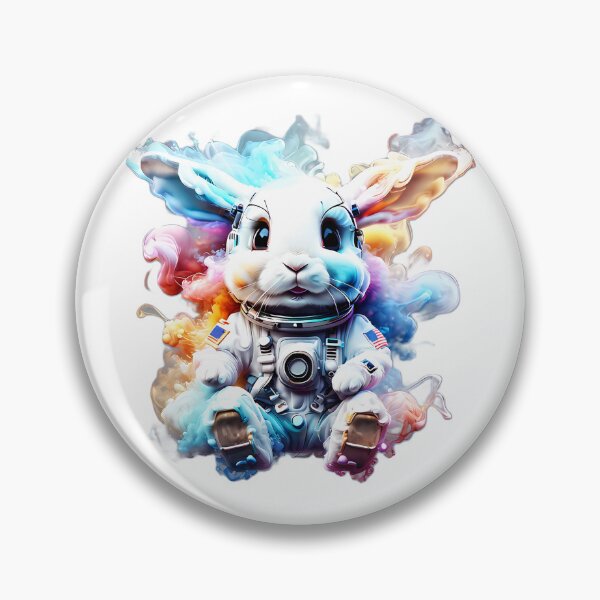 Item preview, Astronaut Rabbit Smoke Art Style designed and sold by WIKWOK.