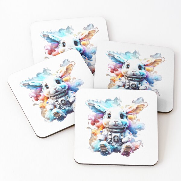 Item preview, Astronaut Rabbit Smoke Art Style designed and sold by WIKWOK.