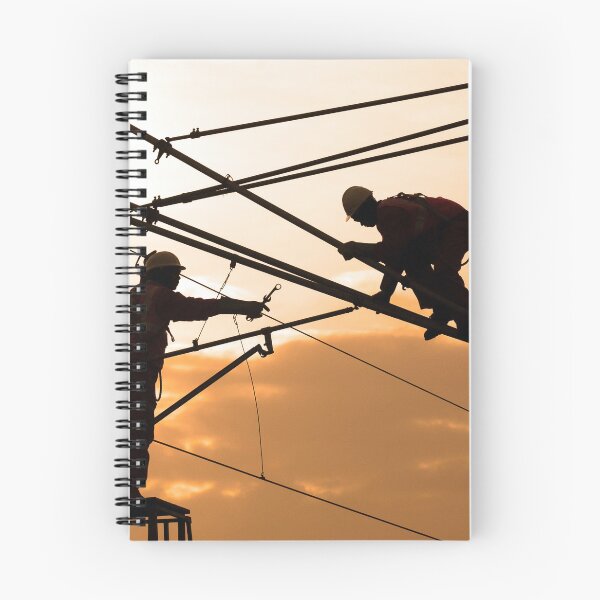 Item preview, Electrical Tower | Art Board Prints, Wood & Canvas Mounted Prints, Spiral Notebooks designed and sold by Kim's Way.