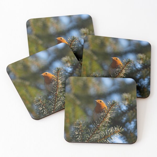 Item preview, Portrait of a little bird, robin - Erithacus rubecula designed and sold by ART-SUNRISE.