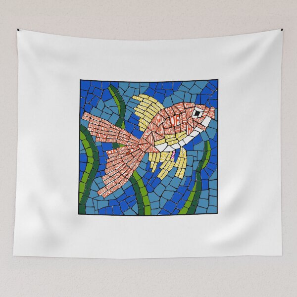 Item preview, Ichthys Mosaic Jesus Names Tee designed and sold by clevercraft58.