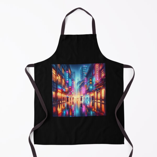 Item preview, Rainy City Nightscape designed and sold by BestArtByArvind.