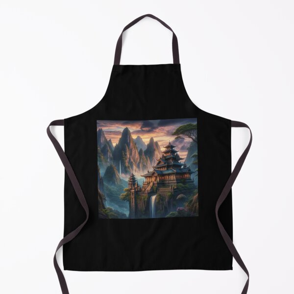 Item preview, Mystical Mountain Temple designed and sold by BestArtByArvind.