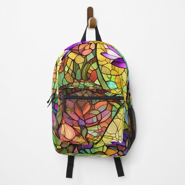 Item preview, Stained Glass Glowing Purple Lotus #1 designed and sold by ChanceTwoArt.