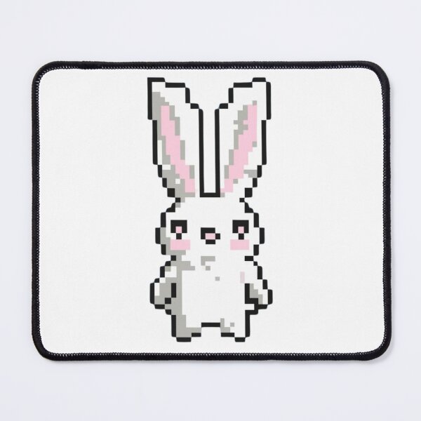 Item preview, Sweet pixel white rabbit designed and sold by HarriPaloma.